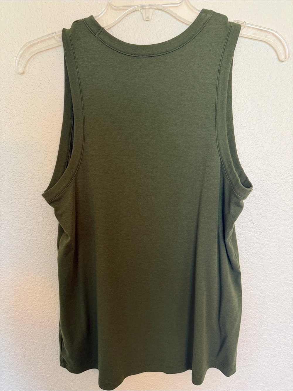 Old Navy Olive Tank Top - Sleeveless Casual Tee - Picture 3 of 5